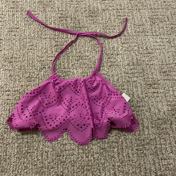 Other - Purple tie neck kids swim top
